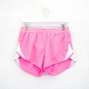 Under‎ Armour Loose Heatgear Pink Running Shorts Small 28 / 3.5 Mid Rise Lined